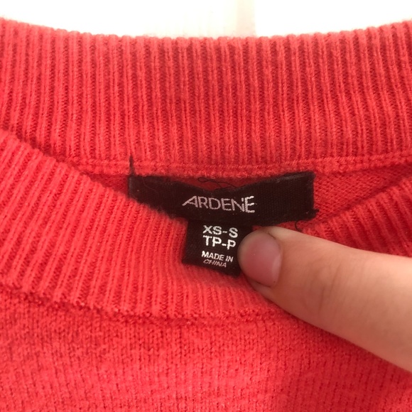 Ardene Cuffed Red Sweater - Picture 3 of 3